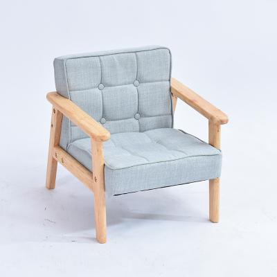 China Single Chair Mini Leather Kids Sofa Children Modern Wooden Baby Armchair Kids Sofa for sale