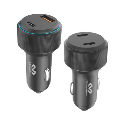 China Fast Charging Speed ​​Auto Cargadores Para Automobile Portatil 48w 60w 2 PD Portatil 48w 60w 2 Auto Cargadores Para Usb QC3.0 Lelefono Usb Para Bateria Electrico Cargador De Tipo C for sale