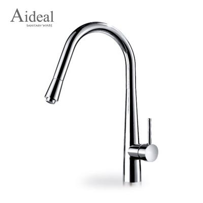 China Pull Out Affordable Spray Kaiping Factory No Splash Water Flow All Sink Faucets Kitchen Mixer Copper Material Faucet for sale