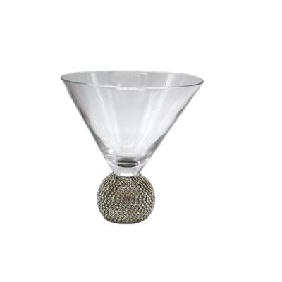 China Viable Balling Hot Sale Gold Stem Martini Glass Cocktail Glass for sale