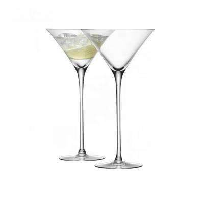 China Long Stem Viable Stemware Handmade Bar Cocktail Glass for sale