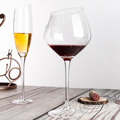 China Wholesale Gift Viable Colorful Promotion Electroplating Ion Wine Glass And Champagne Tal Goblet Glasses Lead Free Crys Burgundy for sale