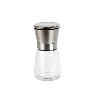 China Freshness Preserving Pepper Grinder Seasoning Bottle Manual Pepper Grinding Seasoning Pepper Glass Cans /Bottles for sale