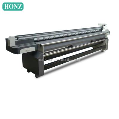 China Advertising Banner Printer Jinan Factory Supply Precision 3.2m UV Printer Roll Top To Roll Printing Machine With Two Heads DX5 for sale