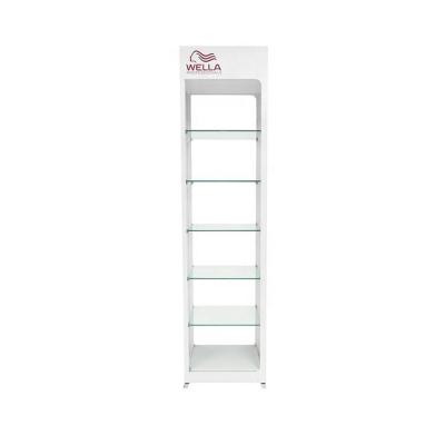 China High Quality Permanent Floors Display Cheap Price White Glass Display Cabinet Six Showcases for sale