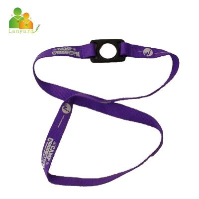 China Factory Price Heat Transfer Polyester Water Bottle Holder Custom Lanyard Adjustable Drinking Lanyard for sale