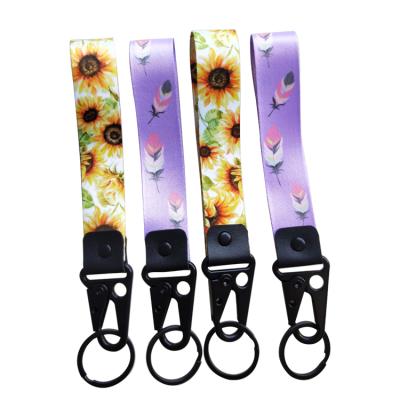 China Custom promotion lanyard factory price polyester lanyard, high quality key chain lanyards for sale