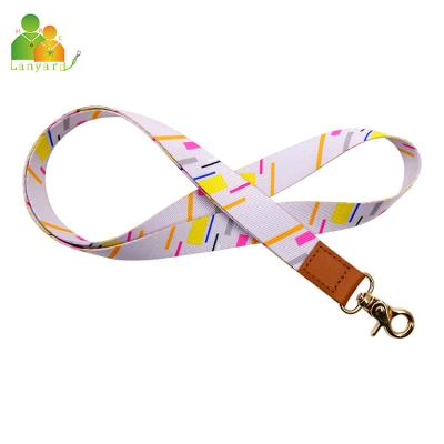 China Custom high quality sublimation printed logo lanyard promotion lanyard for student with ABS card holder polyester material lanyard for sale