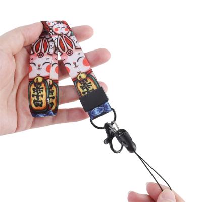 China Logo gift custom high quitly sublimabiton polyester lanyard mobile phone lanyard for sale