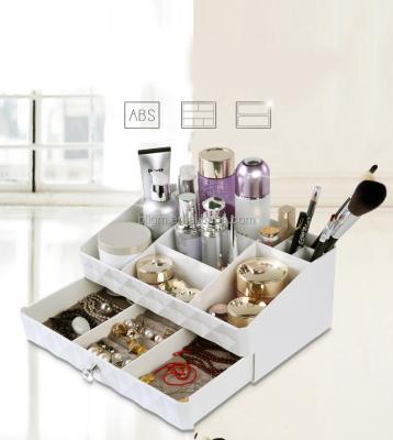 China New Sustainable Elegant Ladies Favorite Design Plastic Storage Box With Drawer For Cosmetics for sale