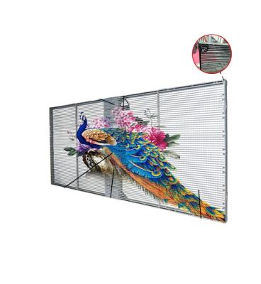 China Indoor Factory Directly Sell P3.91 Led Screen Transparent Glass Window Advertising Indoor Led Transparent Display Screen for sale