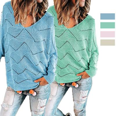 China Autumn Winter Spring Breathable Fashion Knitted Short Sweater Crew Neck Top Sweater For Women for sale