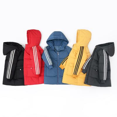 China Fashion Warm Baby Boy Simple Solid White Hooded Kids Duck Down Jackets And Coats Winter Clothes 2021 Girls Down Coats for sale