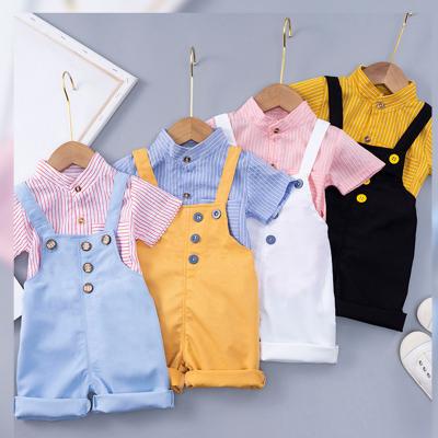 China Hangzhou Summer Poly Casual 2 Pcs Sets Kids Clothing Boys T-shirt Shorts Kid Clothing Set for sale