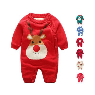 China 100% Cotton Unisex 100% Cotton Christmas Baby Clothes Baby Boy Rompers for sale