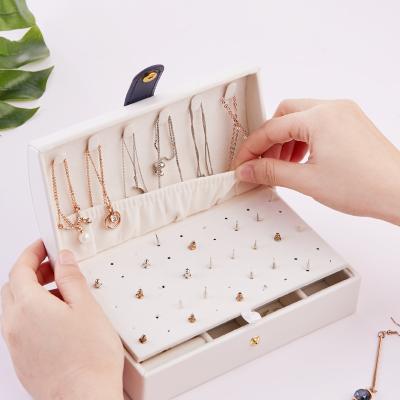 China art & Collectible Fashion Multifunctional Portable Jewelry Box For Rings, Earring, Necklaces Jewelry Box Collection Jewelry Display Box for sale