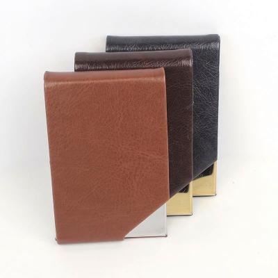 China Business Thin Sliver Carbon Fiber Fashion New Arrival Wallet RFID Leather Business Card Holder for sale