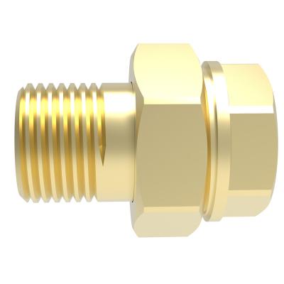 China Manufacturers supply SEPARABLE SOCKET REPAIR NUT IN YELLOW water connector equal for sale