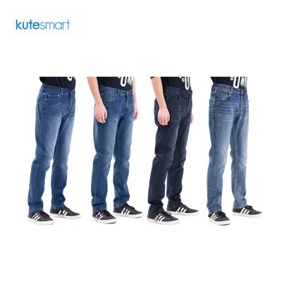 China Kutesmart Fashion Breathable Wholesale Plus Size Straight Regular Men Jeans Pants 100% Cotton Mens Jeans for sale