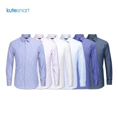 China Breathable Kutesmart Clothes 100 Cotton Long Sleeve OEM Designer Fashion Summer Men Formal Shirt for sale