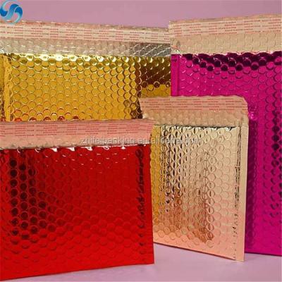 China Raincoat ; Shockproof ; Wholesale Moisture Proof And Pink Metallic Padded Bubble Mailer Envelopes Use For Express Shipping for sale