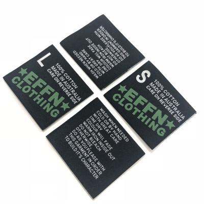 China Sustainable Custom High Quality Woven Clothes Label Tag Garment Woven Labels For Clothing for sale