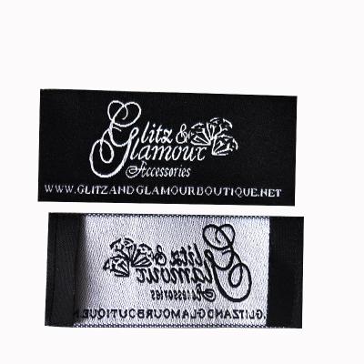 China Sustainable Custom High Density Cheap Woven Apparel Label For Apparel Or Garment for sale