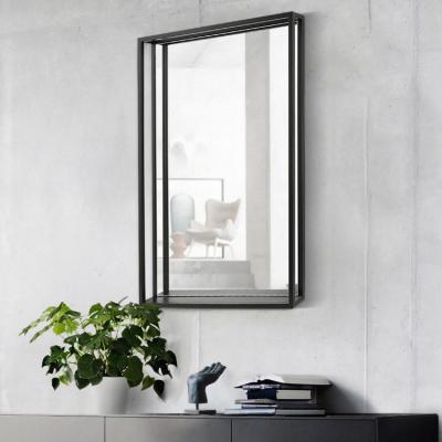 China OEM Modern Metal Frame Wall Rectangular Vanity Vanity Mirror In Bathroom for sale