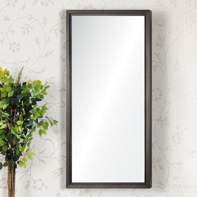 China Modern Decorative Metal Frame Wall Black Wall Mount Mirror for sale