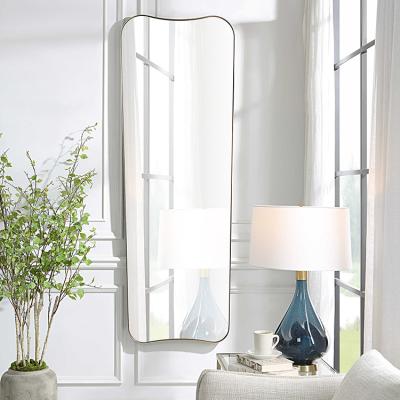 China Modern Decorative Gold Glass Wall Mounted Vintage Mirrors Integral Mirror for sale