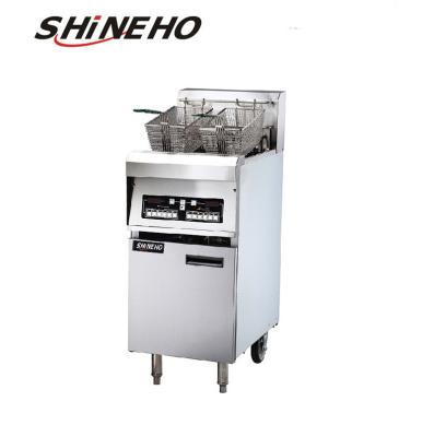 China Commercial KFC Gas Single Chips Snack Food Deep Open Fryer 800*400*1180mm for sale