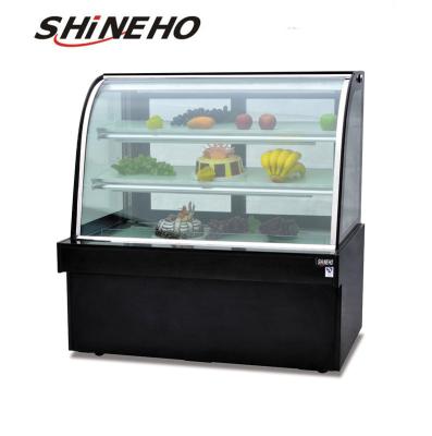 China Crystal Cake Display Fresh Temperature Pastry Refrigerator 120*76*125cm for sale