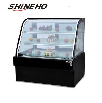 China Vegetable processing factory countertop display refrigerator bakery display refrigerator cake stand for sale