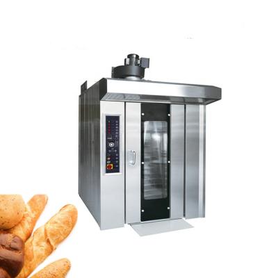 China Hotels 32 Trays Gas Oven For Bread Rotary Baking Plant Restaurant Bakery Equipment for sale