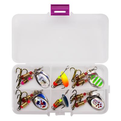 China DORISEA 10pcs/box 30pcs/box Multicolor Metal Spinbait Whirling Bait Lure Hook Kit WH04 for sale