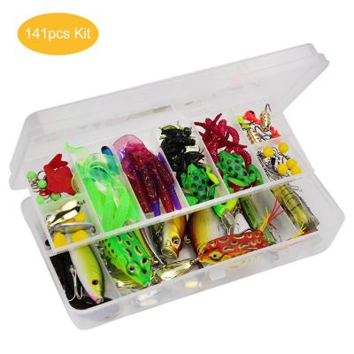 China DORISEA 141pcs Fishing Accessories Lures Groundbaits Building Lures Kit Set Hook Fishing Gear WH03 for sale