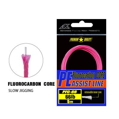 China Line Line Line Hook Fluorocarbon Core Pink Core Sea Aid DORISEA JK PFC 45LB 66LB 90LB PE Sink Slow Building Aid for sale