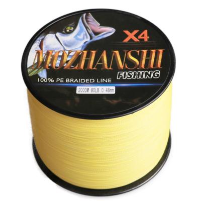 China MOZHANSHI 4 Float Locator Beaches 100M-2000M PE 6-100LBS 100% Multifilament Braided Fishing Line for sale