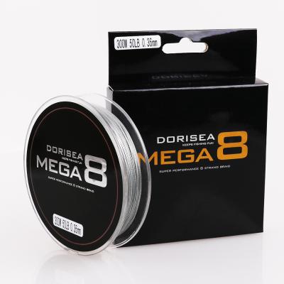 China DORISEA MEGA 8 Float Locator Beaches 100M-2000M PE 6-300LB 100% Braided Multifilament Fishing Line for sale