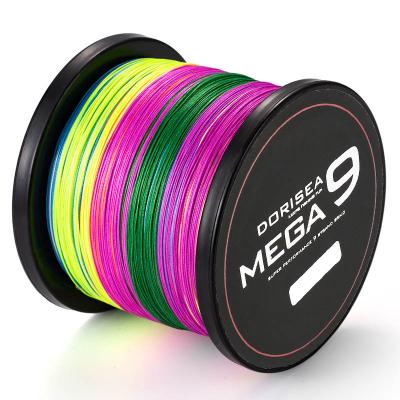 China DORISEA MEGA 9 Float Locator Beaches 100M-2000M PE Multifilament Braided Fishing Line for sale