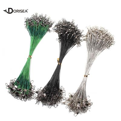 China DORISEA 20pcs/pack Anti-bite Stainless Steel Chef Fishing Wire Line with Swivel and Snap for sale