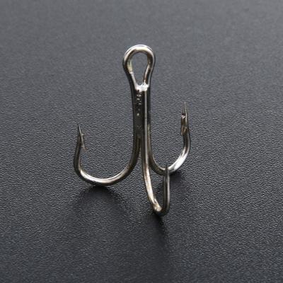 China High Carbon Steel with Nickel Coating DORISEA Fishinghooks Nickel Coating High Carbon Steel Treble Hooks for sale