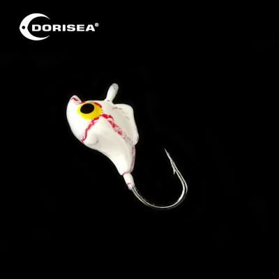 China DORISEA Lead Ice Jig Hook 10# 12# 14# 6pcs/pack 18pcs/box for sale