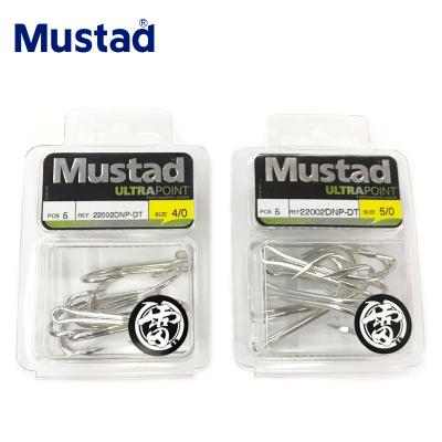 China 100% original from Mustad Norway 4X Ray Frog Double Hooks strong hook, 4/0 5/0, 22002DNP-DT 6-8/0# for sale