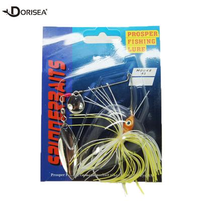 China DORISEA 14.5g Factory Price Spinner Baits Fishing Lure 3# Hook Zuheliangpian for sale