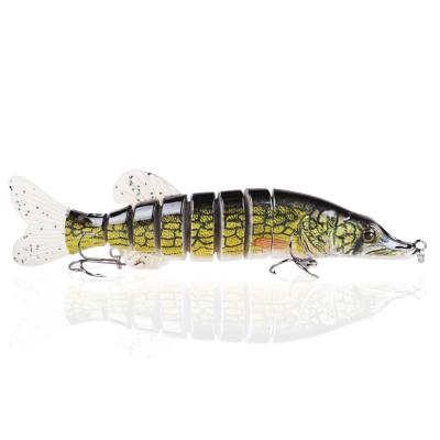 China 20.5cm Segment 69g 8 Pike Artificial Lure Hard Fishing BL Muskie Fishing Lures Swimbait Crankbait Bait Accessory for sale