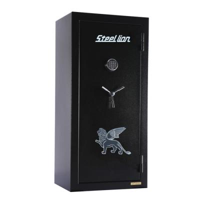 China Cheap Low Carbon Steel Construction Anti Gun Safe Cabinet Fireproof Safe Able For 26 Rifles And Pistols Walk Lock Gun Safe Box for sale