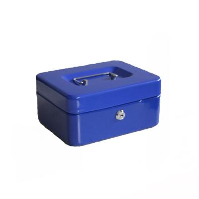 China Durable Portable Metal Money Cash Safe Box With Combination Lock Or Key Lock Box for sale