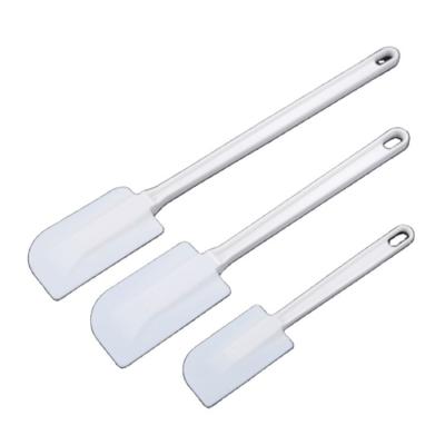 China Make Cake Hotsell 3 Size Thicken White Scraper Cake Baking Kitchen Baking Tool Flexible Silicone Rubber for Pastry and Cake for sale