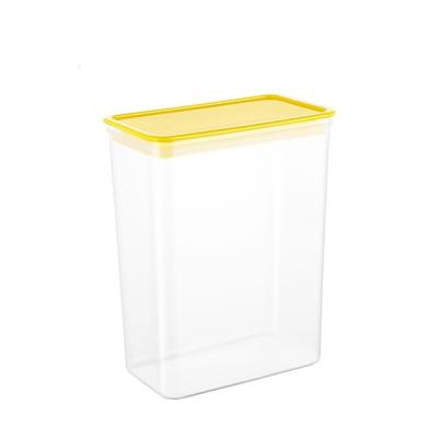 China Household Kitchen Restaurant Potty Kitchen Grain Storage Container Snack Potted Storage Compartment Food Containers Plastic Grain Sealed Transparent Storage Bin for sale